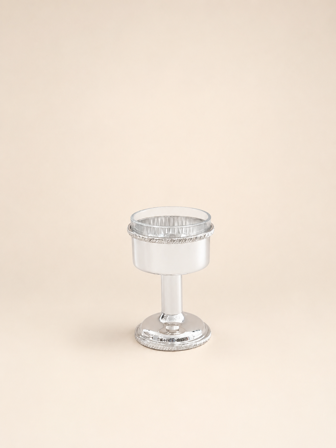 Silver-Plated Footed Sweet Bowl, 10 cm by Oriental Elegance