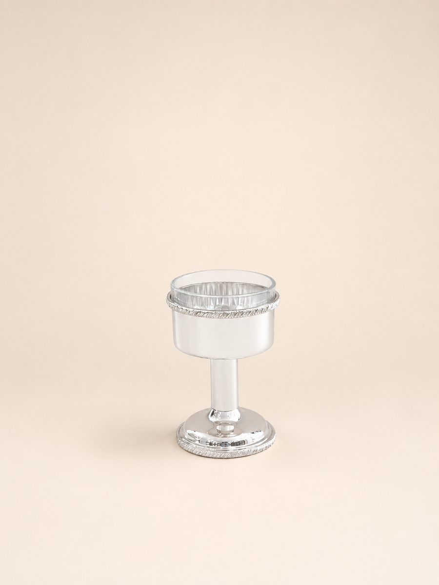 Silver-Plated Footed Sweet Bowl, 10 cm by Oriental Elegance