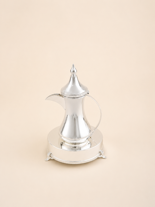 Silver-Plated Dallah with Candle Warmer – view 2