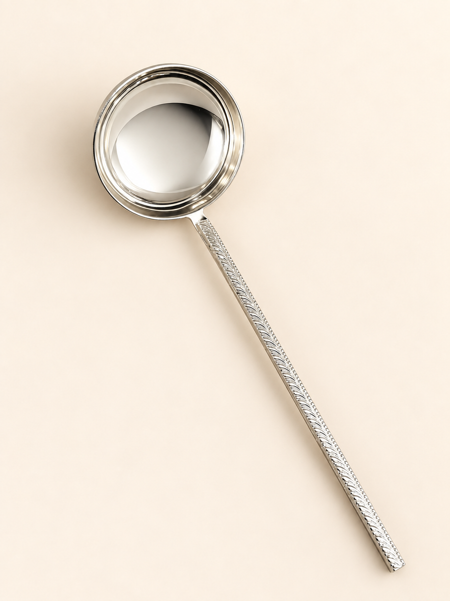 Silver-Plated Soup Ladle, 28 cm by Oriental Elegance